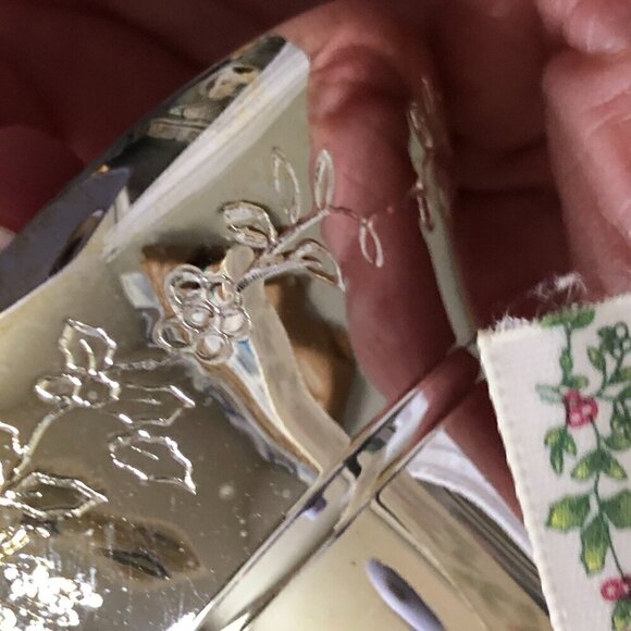 2007 Pfaltzgraff Winterberry Silverplate Bell - 1st Edition Ornament - Picture 7 of 9